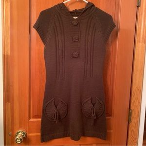 F & F brown long pullover top